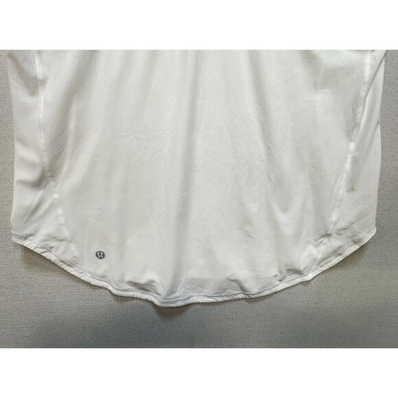 Lululemon Womens Sculpt Tank II Athletic Top White Mesh Racerback Workout Gym - Picture 10 of 12